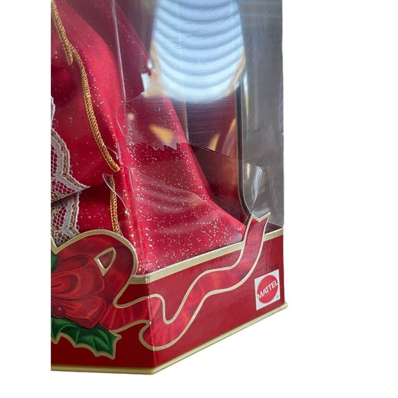 RARE 1997 Misprint Green Eyes Holiday Barbie Happy Holidays Gold Special Edition - Picture 4 of 10